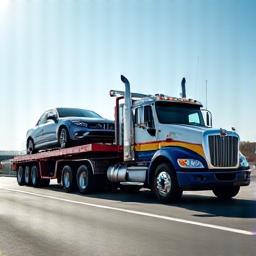 Professional towing truck in action (256x256)